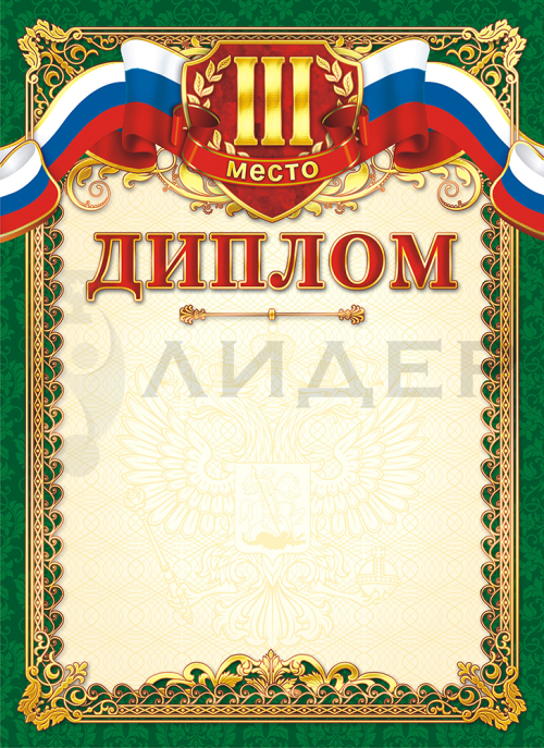Диплом 3 место ОГ-1180