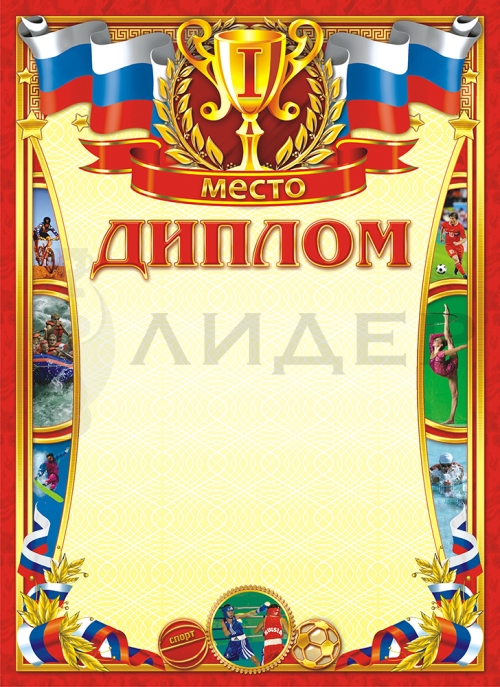 Диплом ОГ-1044 (Спорт 1 место)