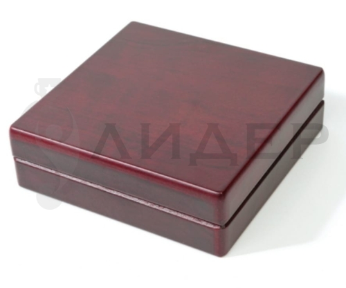 Футляр деревянный для монеты в капсуле (100х100х32 мм) 